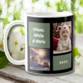 プロフェッショナルカスタムグラピーおじいちゃん4フォトコラージュ コーヒーマグカップ