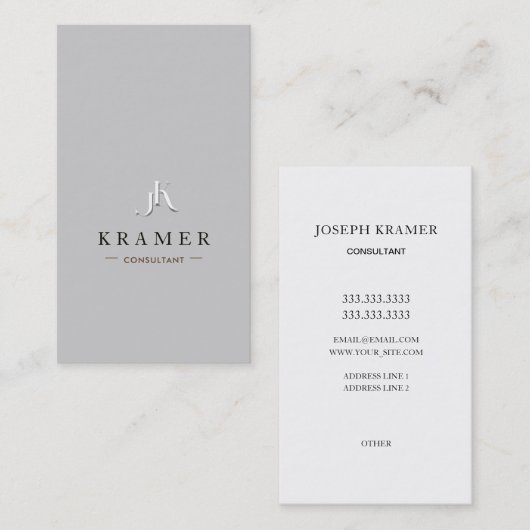 プロフェッショナルカスタムコンサルティング 名刺 (正面/裏面)