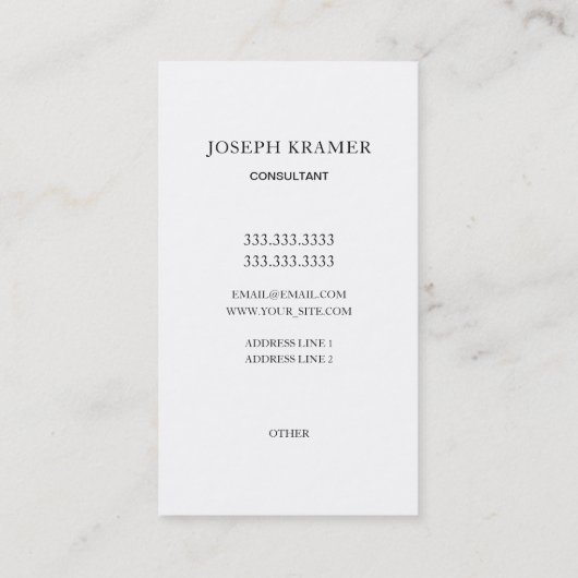 プロフェッショナルカスタムコンサルティング 名刺 (裏面)