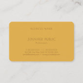 プロフェッショナルカスタムテンプレートトレンドカラーズラグジュアリー 名刺 (裏面)