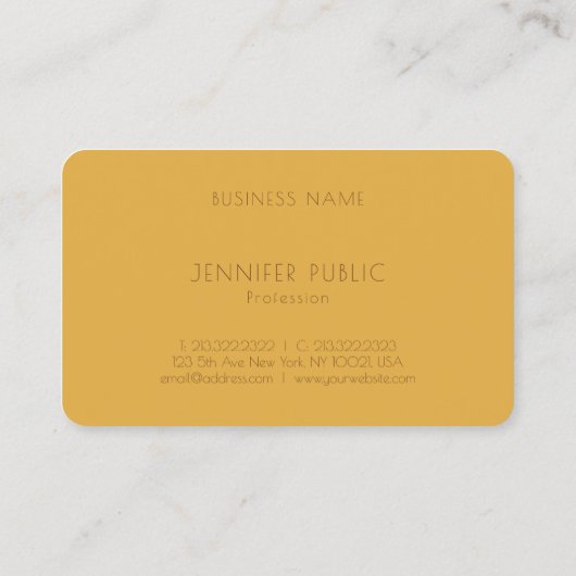 プロフェッショナルカスタムテンプレートトレンドカラーズラグジュアリー 名刺 (裏面)