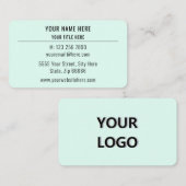 プロフェッショナルカスタムデザインロゴ付き名刺 名刺 (正面/裏面)