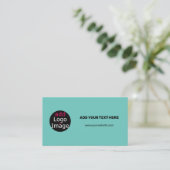 プロフェッショナルカスタムビジネスシックフレッシュミントグリーン エンクロージャーカード (スタンド正面)