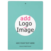 プロフェッショナルカスタムビジネスシックブランドミントグリーン クリップボード (裏面)