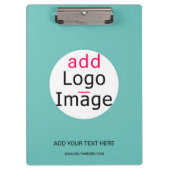 プロフェッショナルカスタムビジネスシックブランドミントグリーン クリップボード (正面)