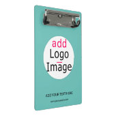 プロフェッショナルカスタムビジネスシックブランドミントグリーン ミニクリップボード (アングル)