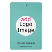 プロフェッショナルカスタムビジネスシックブランドミントグリーン ミニクリップボード (裏面)