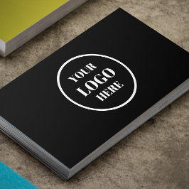 プロフェッショナルカスタムビジネスロゴサークルNavy Blue 名刺