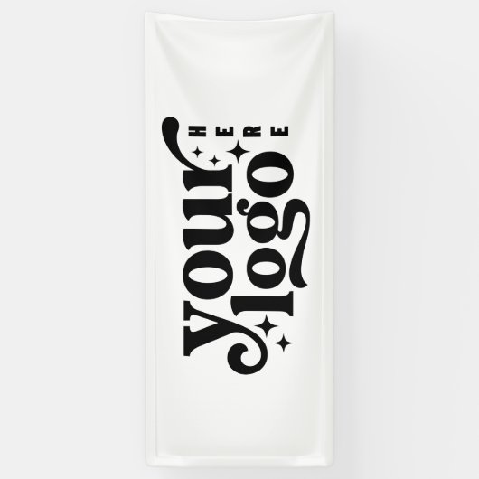 プロフェッショナルカスタムビジネスロゴバナー 横断幕 (縦)