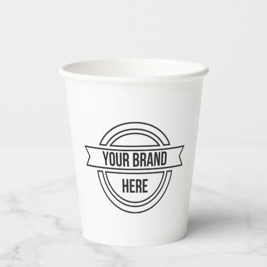プロフェッショナルカスタムビジネスロゴプロモーション 紙コップ (裏面)