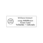 プロフェッショナルカスタムビジネスロゴ差出人住所 セルフインキングスタンプ (デザイン)