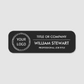 プロフェッショナルカスタムビジネスロゴ従業員スタッフ 名札 (正面)
