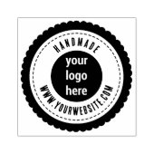 プロフェッショナルカスタムビジネスロゴ手素朴作 ラバースタンプ (インプリント)