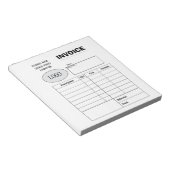 プロフェッショナルカスタムビジネス請求書 ノートパッド (アングル)