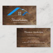 プロフェッショナルカスタムブラック建築建設 名刺 (正面/裏面)