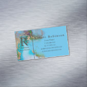 プロフェッショナルカスタムブルーグリーンスカイブルーパープル マグネット名刺 (インサイチュ)