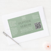 プロフェッショナルカスタムペプチド血清スキンケア標識 長方形シール (封筒)