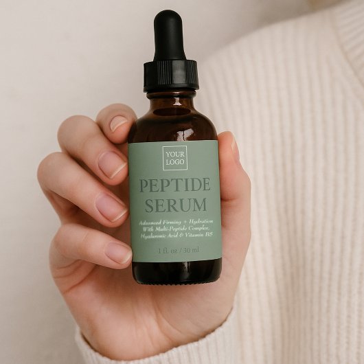 プロフェッショナルカスタムペプチド血清スキンケア標識 長方形シール