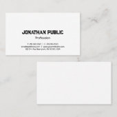 プロフェッショナルカスタムミニマモダンリストテンプレート 名刺 (正面/裏面)