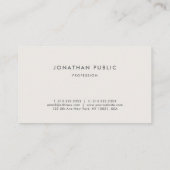 プロフェッショナルカスタムミニマモダンリストテンプレート 名刺 (裏面)