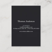 プロフェッショナルカスタムミュージカル楽器ギター 名刺 (裏面)