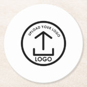 プロフェッショナルカスタムロゴのプロモーション商品 ラウンドペーパーコースター (正面)