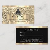 プロフェッショナルカスタムロゴドレスファッションスタイリスト 名刺 (正面/裏面)