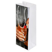 プロフェッショナルカスタムロゴビジネスワインギフトバッグ ワインギフトバッグ (裏面アングル)