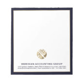 プロフェッショナルカスタムロゴビジネス ノートパッド (正面)