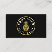 プロフェッショナルカスタムロゴモダンブラックソーシャルメディア 名刺 (正面)