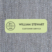 プロフェッショナルカスタムロゴライムグリーン社員スタッフ 名札