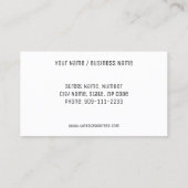 プロフェッショナルカスタムロゴロイヤリティパンチカード ロイヤリティカード (裏面)