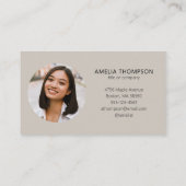 プロフェッショナルカスタムロゴ写真トープ 名刺 (裏面)