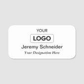 プロフェッショナルカスタムロゴ名タグ 名札 (正面)