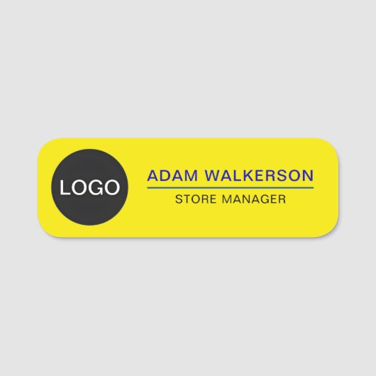 プロフェッショナルカスタムロゴ従業員（ジョブ）ビジネス 名札 (正面)