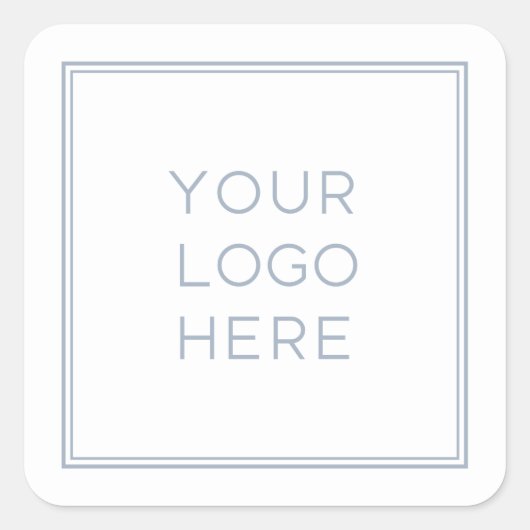 プロフェッショナルカスタムロゴ |シンプルミニマリスト スクエアシール (正面)