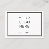 プロフェッショナルカスタムロゴ | シンプル贈与証 割引カード (正面)