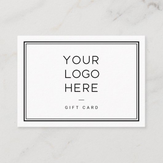 プロフェッショナルカスタムロゴ | シンプル贈与証 割引カード (正面)