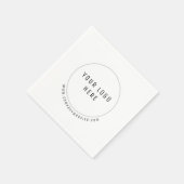 プロフェッショナルカスタムロゴ スタンダードカクテルナプキン (角)