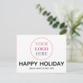 プロフェッショナルカスタムロゴ – 最低注文なしHappy シーズンポストカード (スタンド正面)