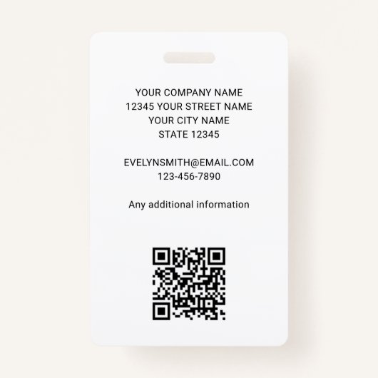 プロフェッショナルカスタムロゴIDセキュリティプラム バッジ (裏面)