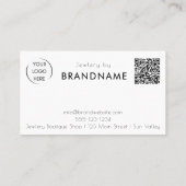 プロフェッショナルカスタムロゴQRコード名刺 名刺 (裏面)