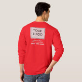 プロフェッショナルカスタムロゴSmall Business Red Tシャツ (裏面フル)