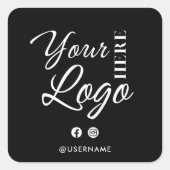 プロフェッショナルカスタムロゴSNS スクエアシール (正面)