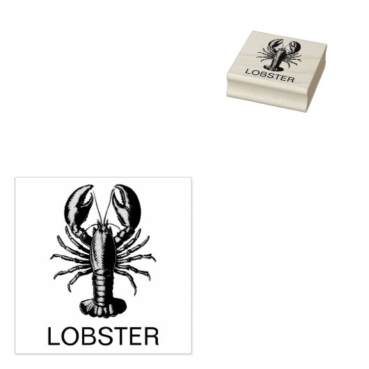 プロフェッショナルカスタムロブスター結婚の食事の選択 ラバースタンプ (押印)