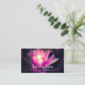 プロフェッショナルカスタムロータスロゴヨガスタジオビジネス 名刺 (スタンド正面)