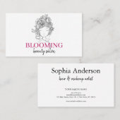 プロフェッショナルカスタムロータスロゴヨガスタジオ 名刺 (正面/裏面)