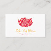 プロフェッショナルカスタムロータスロゴヨガスタジオ 名刺 (正面)