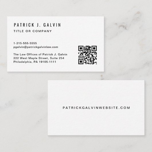 プロフェッショナルカスタム事業 名刺 (正面/裏面)