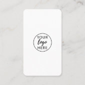 プロフェッショナルカスタム会社のロゴ 名刺 (裏面)